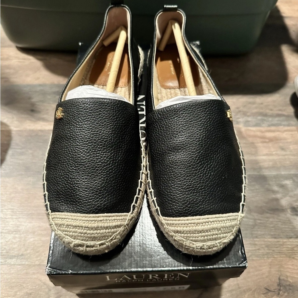 LAUREN Ralph Lauren Womens Cameryn Espadrille Color Black Size 7.5M